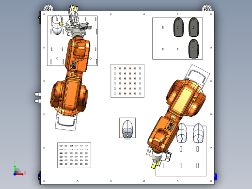 鼠标装配方案三维SW模型设计前视缩略图