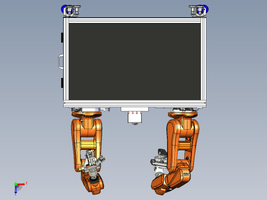 鼠标装配方案三维SW模型设计俯视缩略图