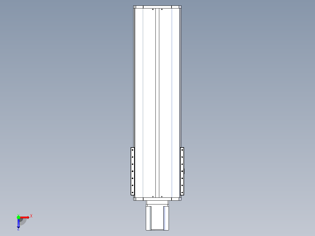 东锦丝杆传动-直线滑台模组DH270-C-L10-S700-BC-T1000W-C3俯视图