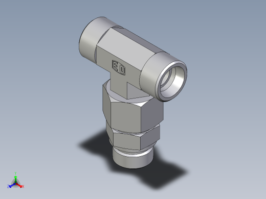 卡套式工业通用硬管接头EO_Assembled_adjustable_standpipe_branch_tee_EVT20SMOMD71