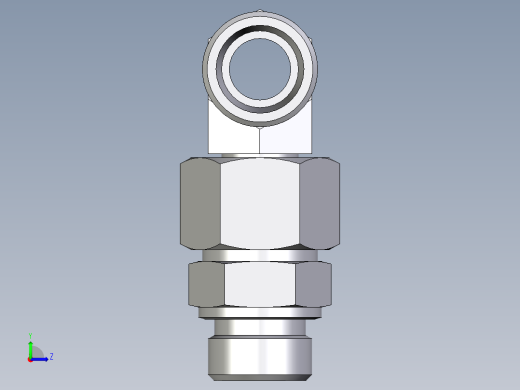 卡套式工业通用硬管接头EO_Assembled_adjustable_standpipe_branch_tee_EVT20SMOMD71左视缩略图