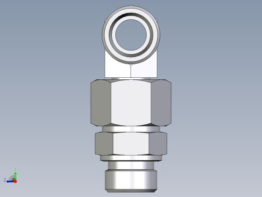 卡套式工业通用硬管接头EO_Assembled_adjustable_standpipe_branch_tee_EVT20SMOMD71右视缩略图