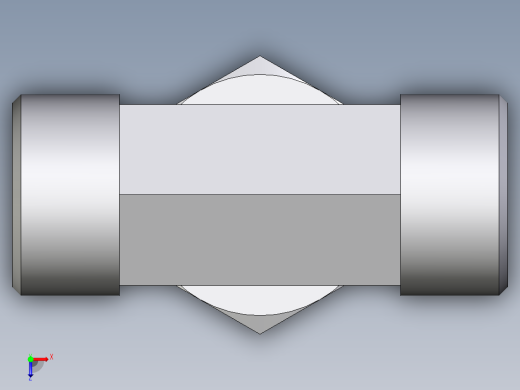 卡套式工业通用硬管接头EO_Assembled_adjustable_standpipe_branch_tee_EVT20SMOMD71俯视缩略图