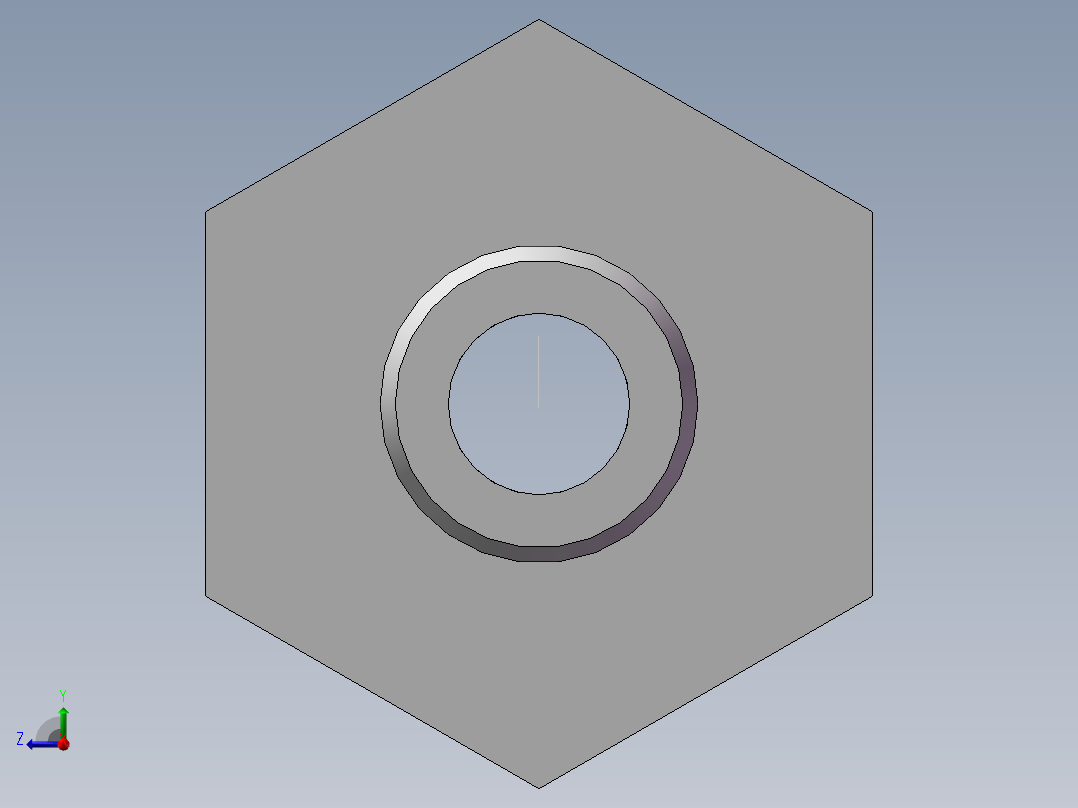 水管接头-有边 [DN15X10.5]右视图