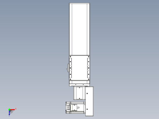 同步带全封闭直线模组TPA-HCB-105D-90-L200-MR-C-P20-N3俯视缩略图