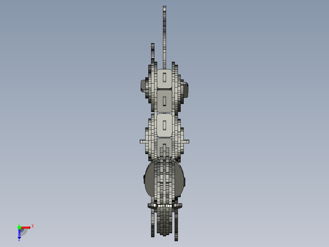 激光下料拼图兔子AutoCAD俯视图