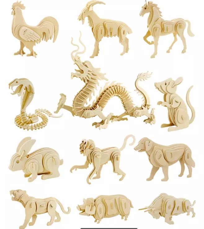 激光下料拼图兔子AutoCAD