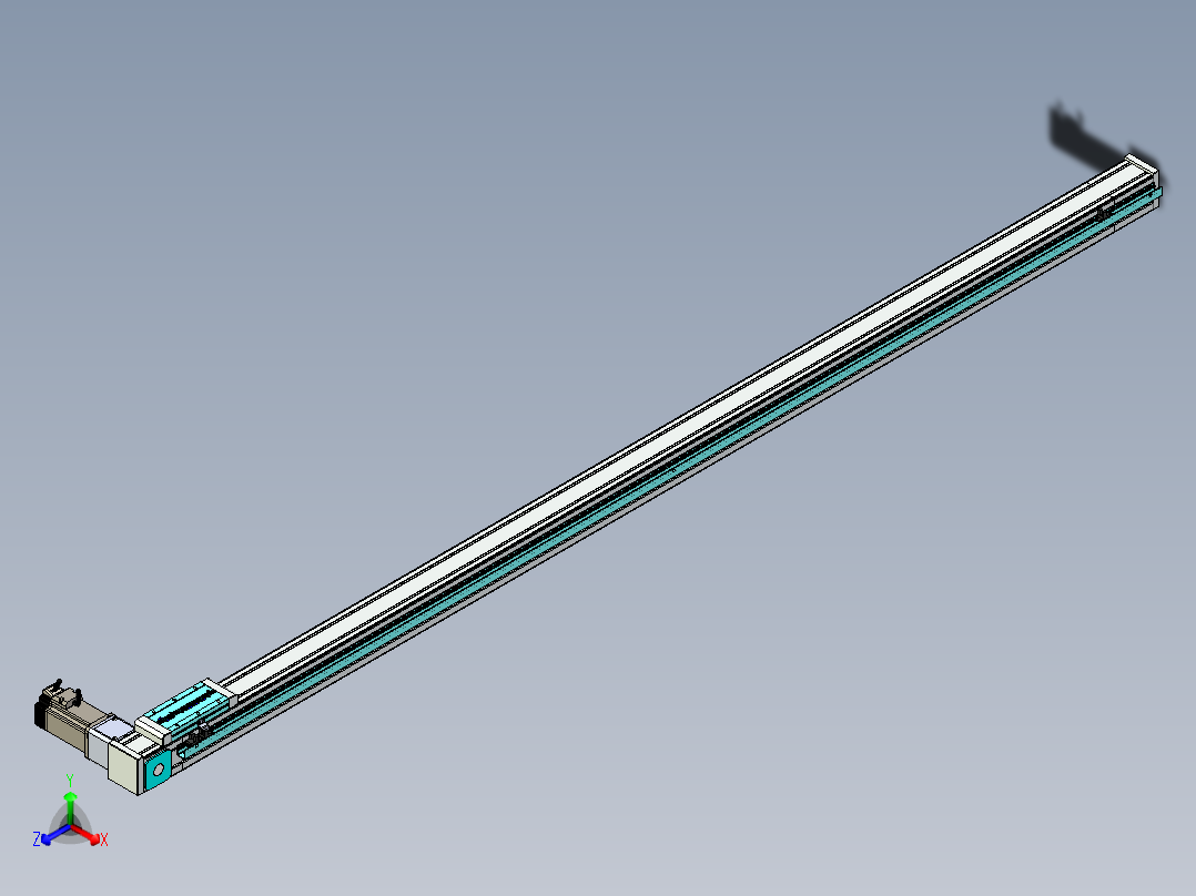 欧规系列-LB6A-L130-S1950-BR-ZP40-C3正等轴测图