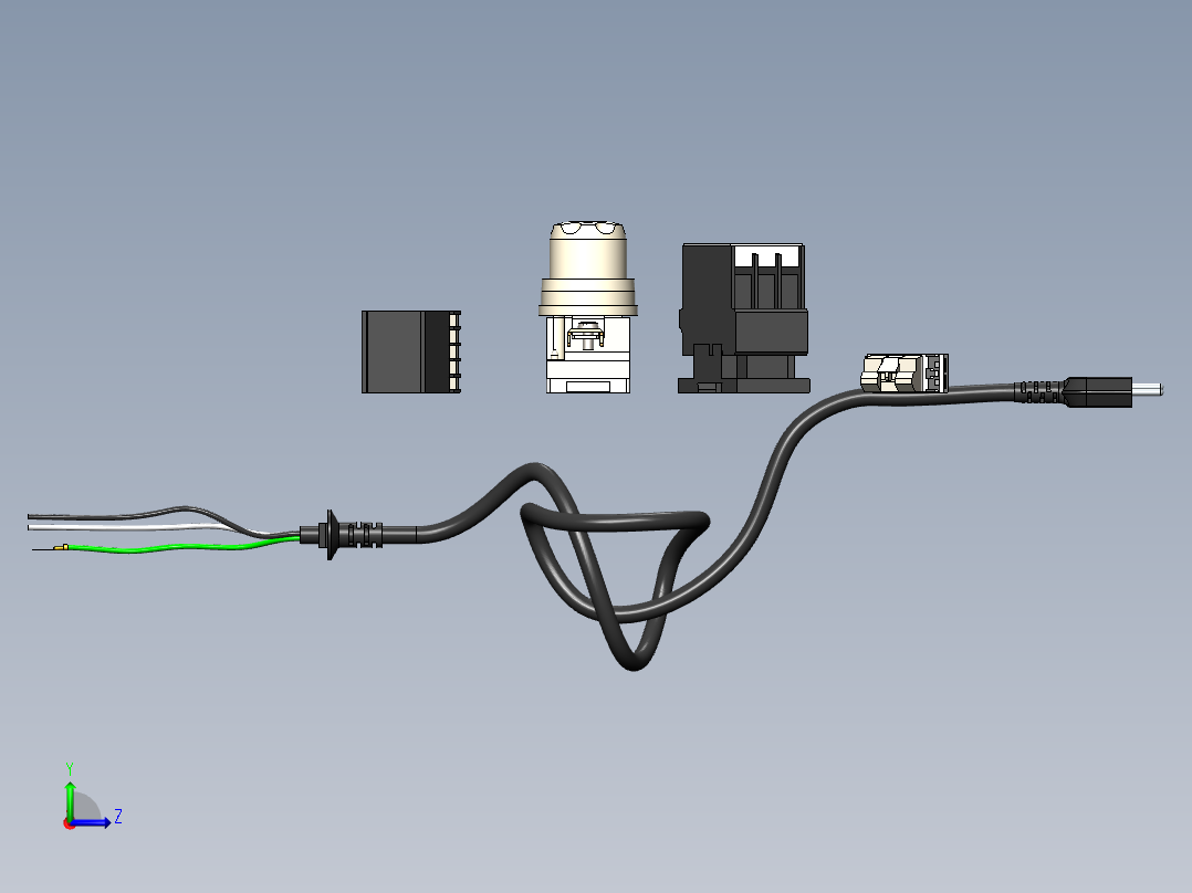 电子元件左视图