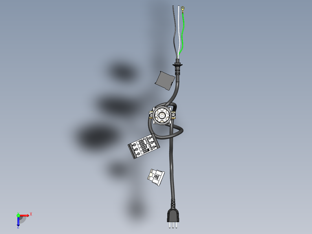 电子元件俯视图