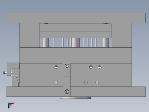 1G158--Setwell电话机机座下壳模具设计 【SolidWorks】俯视缩略图