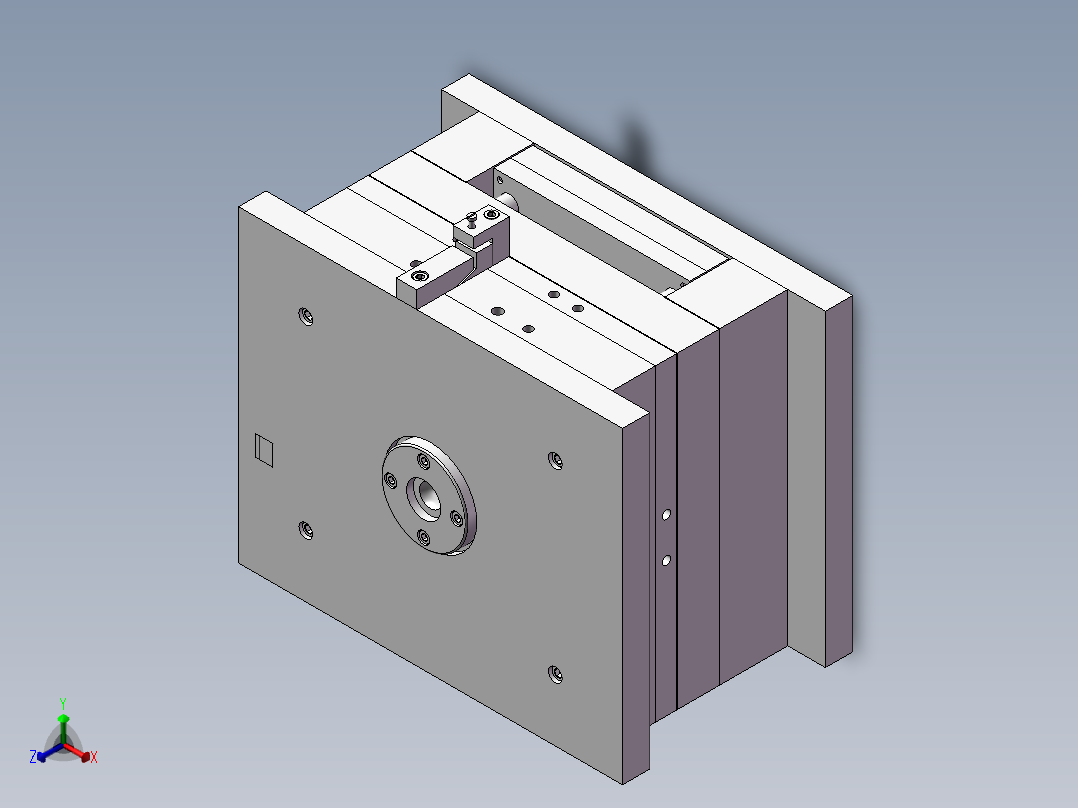1G158--Setwell电话机机座下壳模具设计 【SolidWorks】正等轴测图