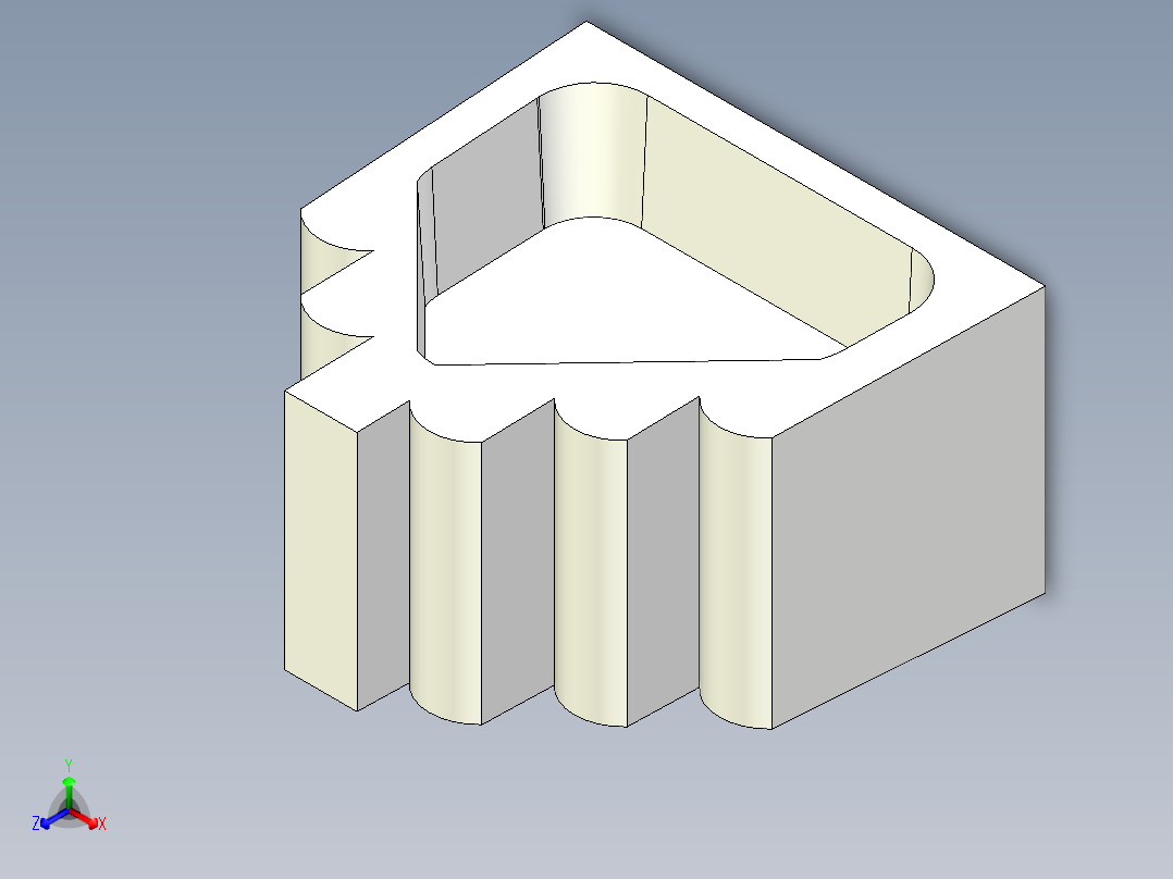 階梯墊塊2349-3D多系列多零件图纸模型正等轴测图