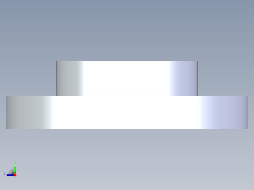 聚氯乙烯配件23-Sch80_Flange One-Piece_SOC_851-040_4in右视图
