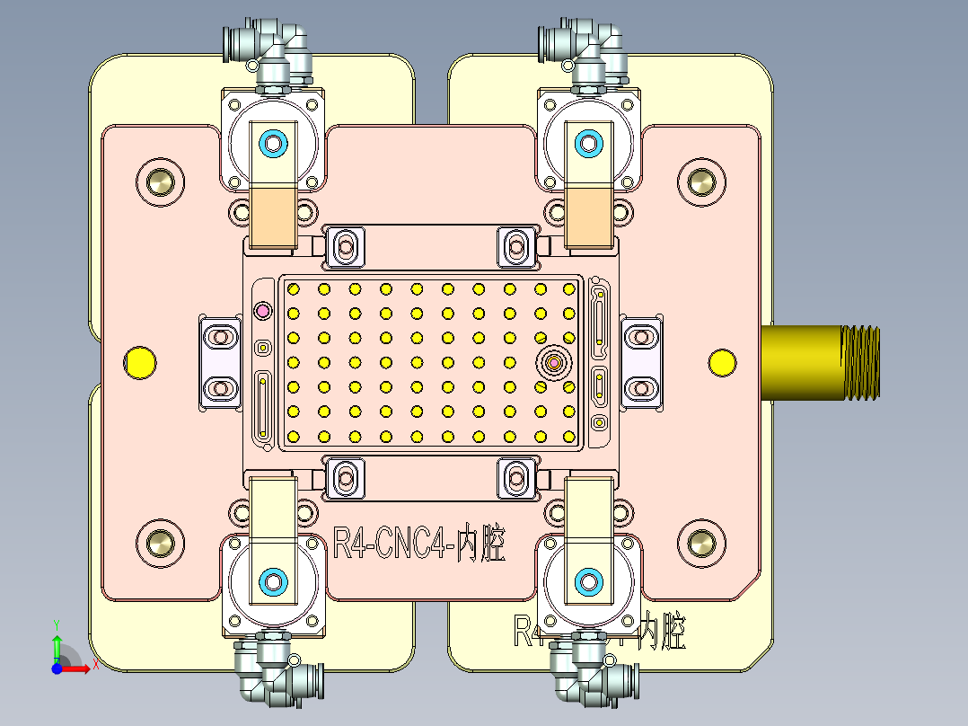 R4-笔记本CNC工装夹具三维模型CNC4-151218前视图