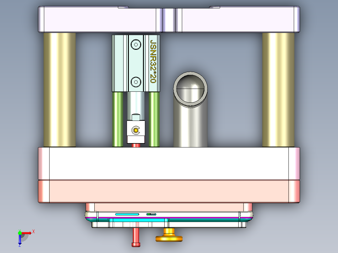 X2-笔记本CNC工装夹具三维模型CNC9-1102俯视图