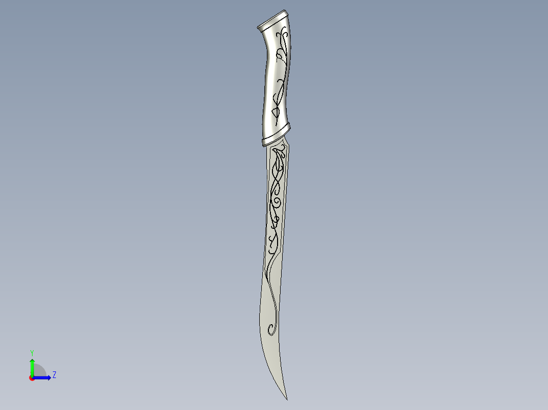 剑、宝剑(150)左视图