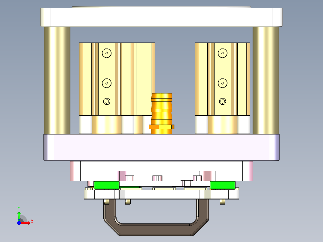 R4-笔记本CNC工装夹具三维模型CNC5-1218前视图