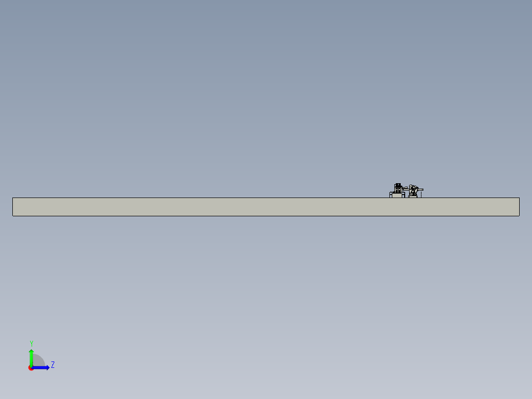 带矫直设备的卷取机开卷机step左视图