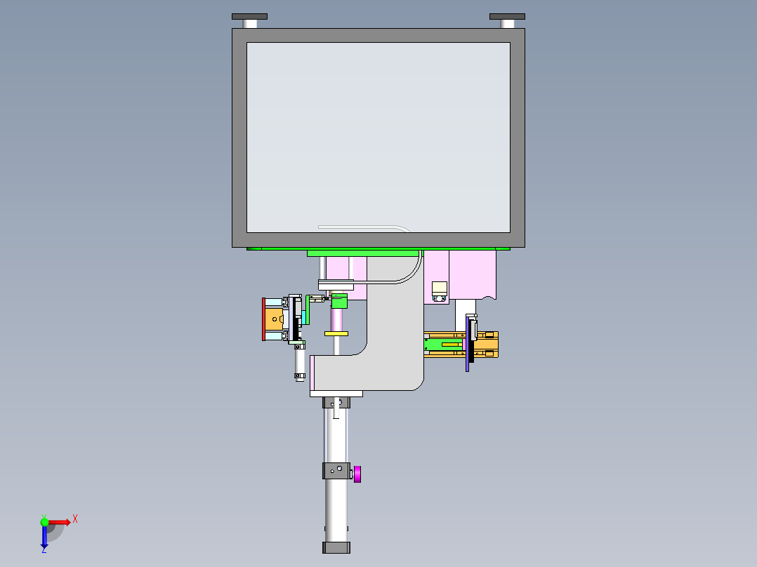 微型开关组装半自动化设备sw17可编辑俯视图