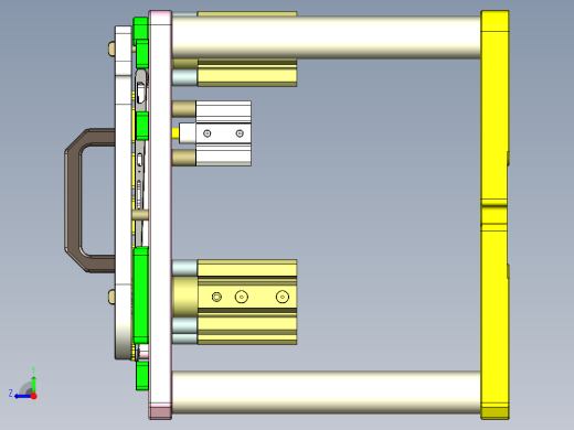 电脑外壳铣键盘孔治具右视缩略图