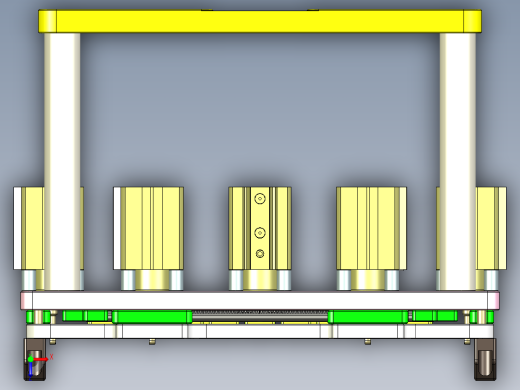 电脑外壳铣键盘孔治具俯视缩略图