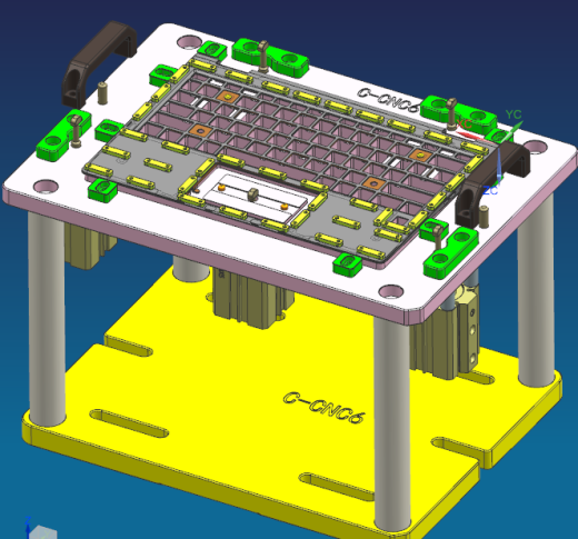 电脑外壳铣键盘孔治具缩略图