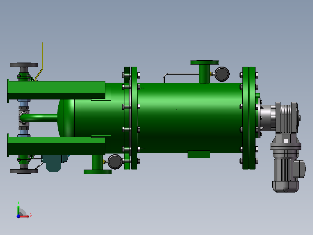 自动反冲洗过滤器设计模型前视图