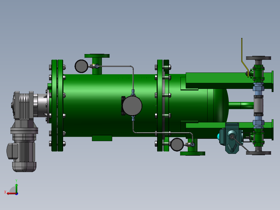 自动反冲洗过滤器设计模型后视图