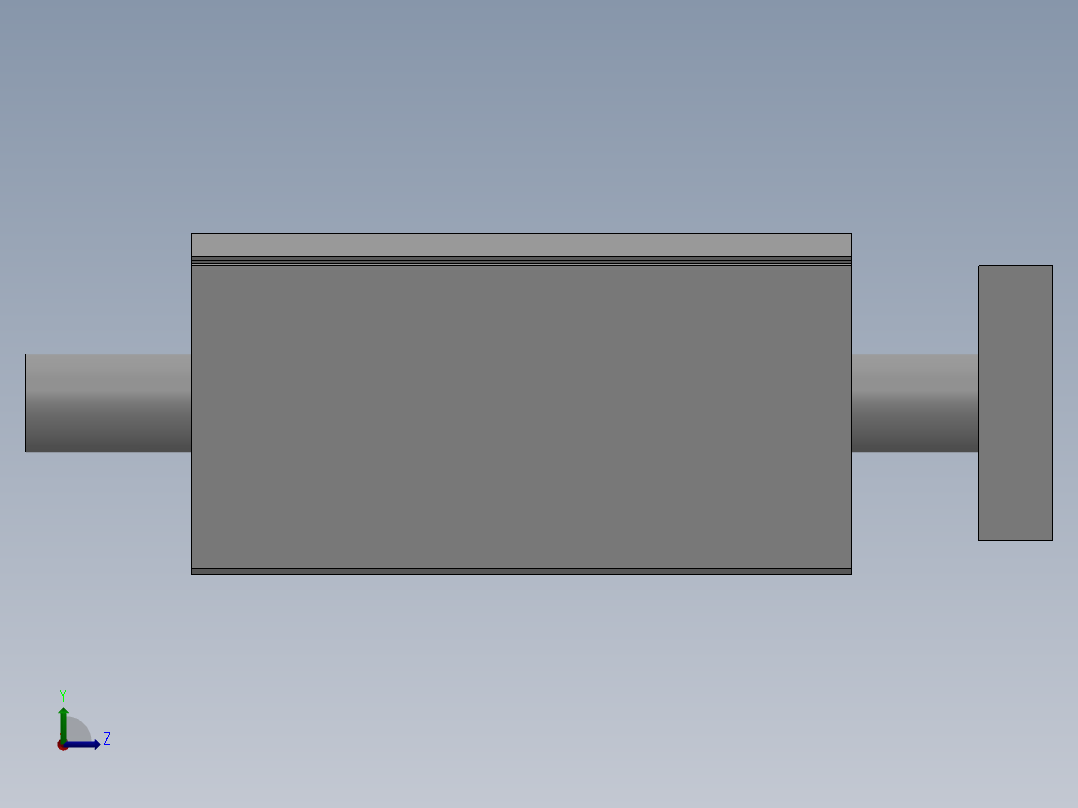 三轴气缸 TCL TCM(φ100)系列16款左视图