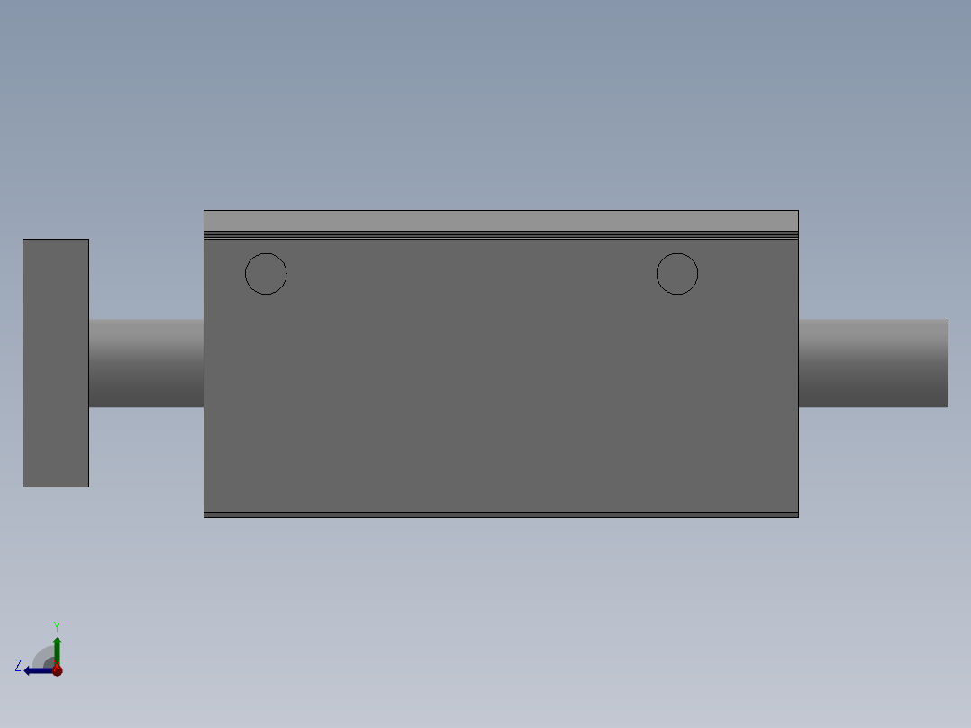 三轴气缸 TCL TCM(φ100)系列16款右视图