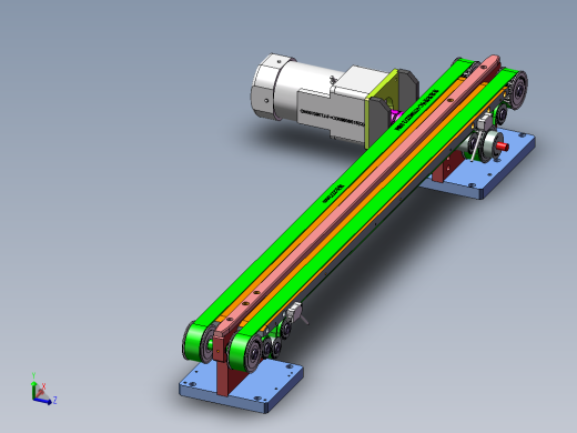 1.01米皮带输送机构