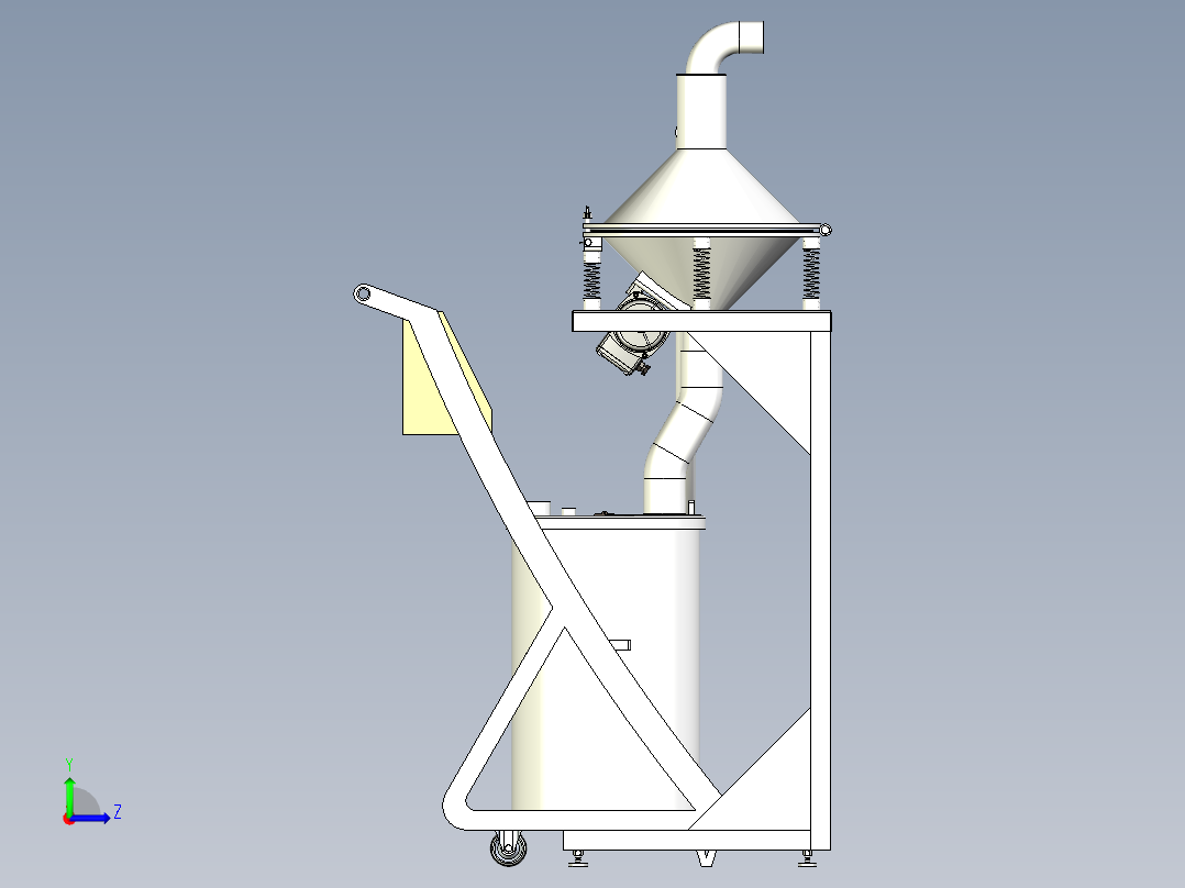 移动式胶液泵入设备设计左视图