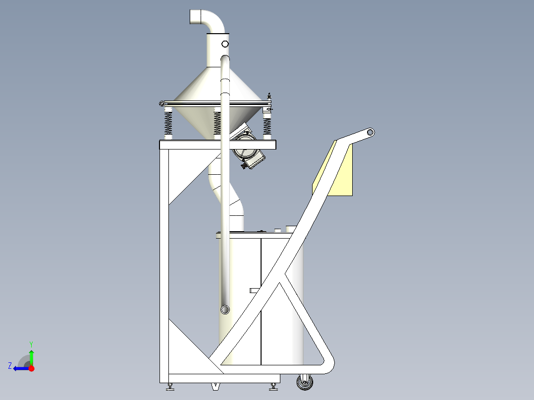 移动式胶液泵入设备设计右视图