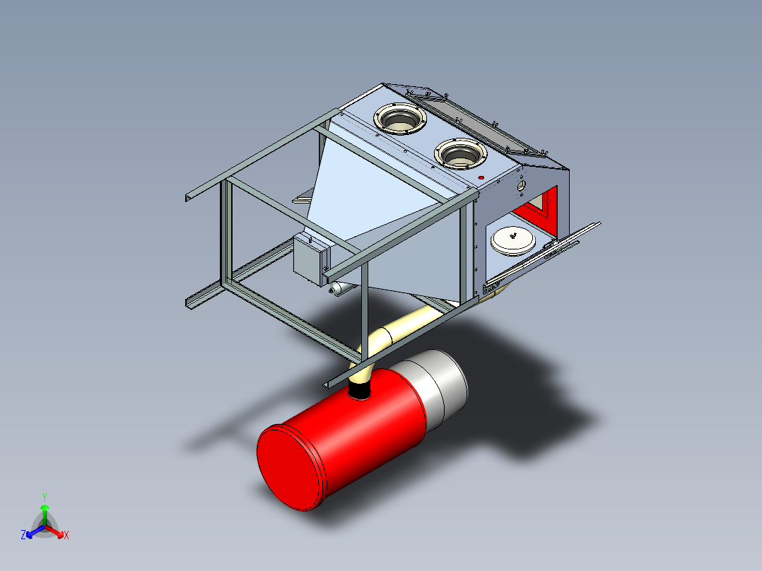 合金除锈喷砂氧化机设计