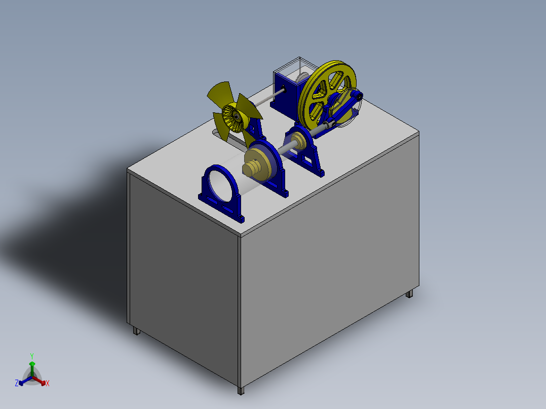 A2004566-曲柄机构正等轴测图
