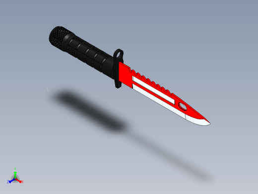 刺刀、刀(18)正等轴测缩略图