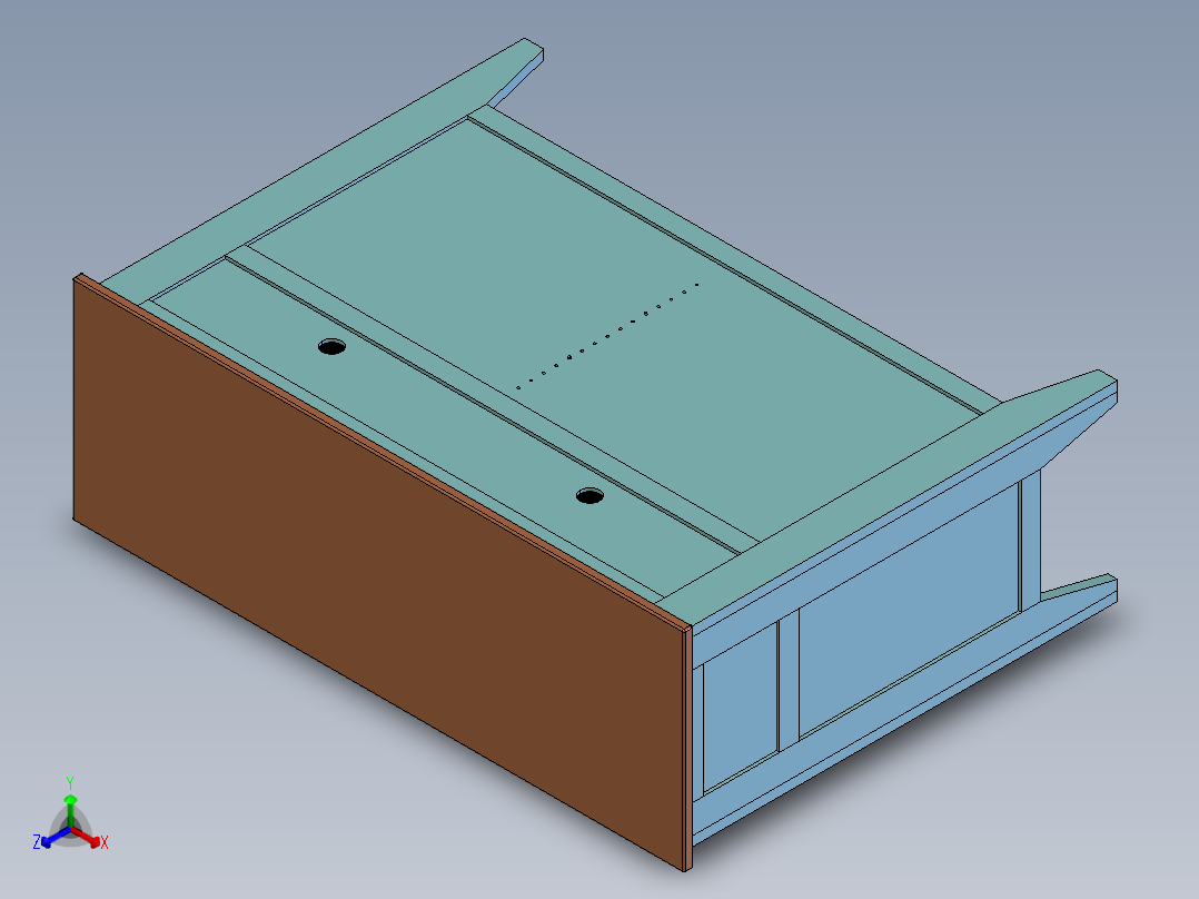 货架、车间桌柜正等轴测图