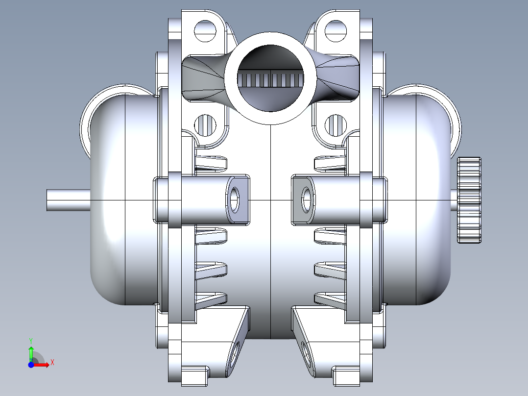 特斯拉涡轮机前视图