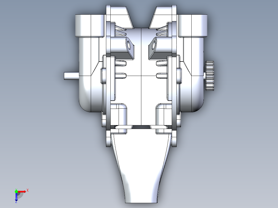 特斯拉涡轮机俯视图