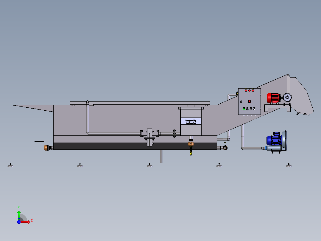 果蔬清洗机前视图