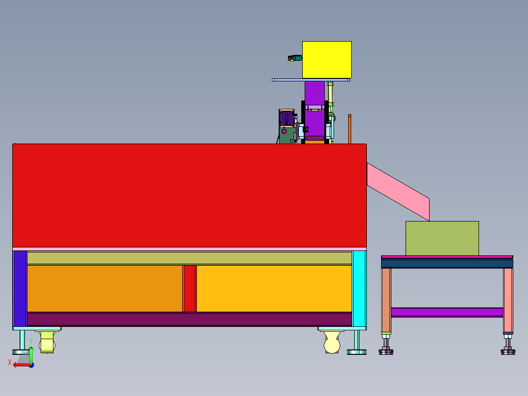 中药高速裁断往复式切药机后视图