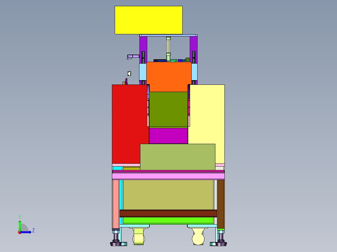 中药高速裁断往复式切药机左视图