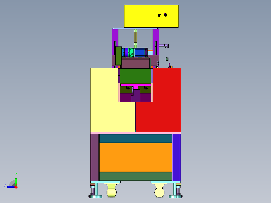 中药高速裁断往复式切药机右视图