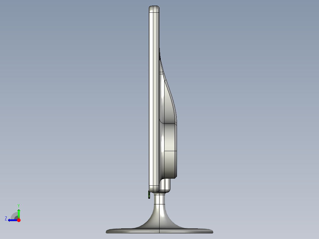 显示器、显示屏(22)右视图