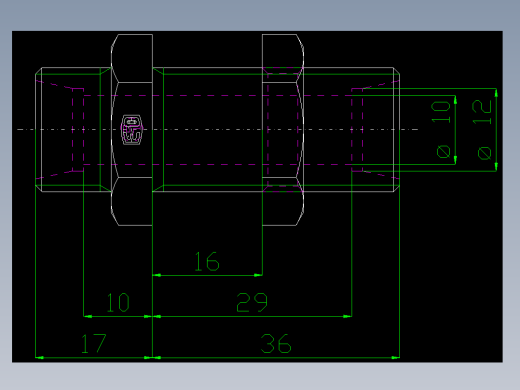 PARKER管接头EO Bulkhead union SV12LOMD71(16)_front