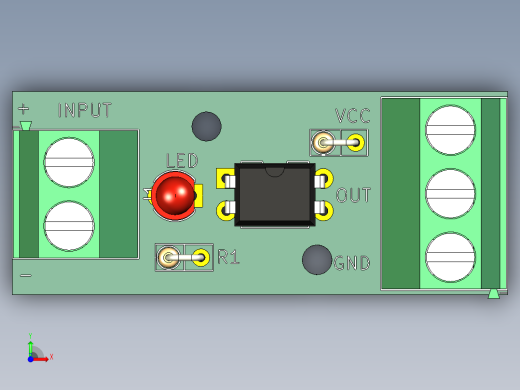 单通道PC817光耦模块前视缩略图