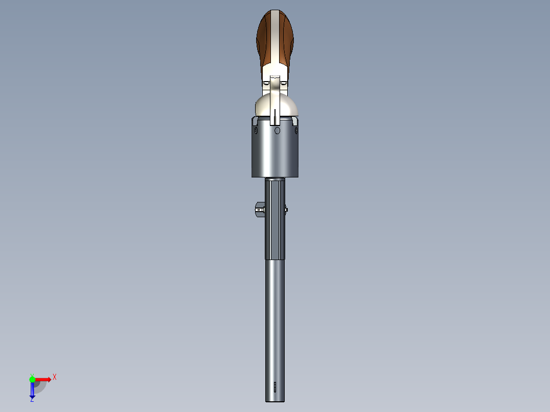 手枪左轮冲锋枪老式狙击步枪设计3D图纸colt-walker-1847 SW STP STL俯视图