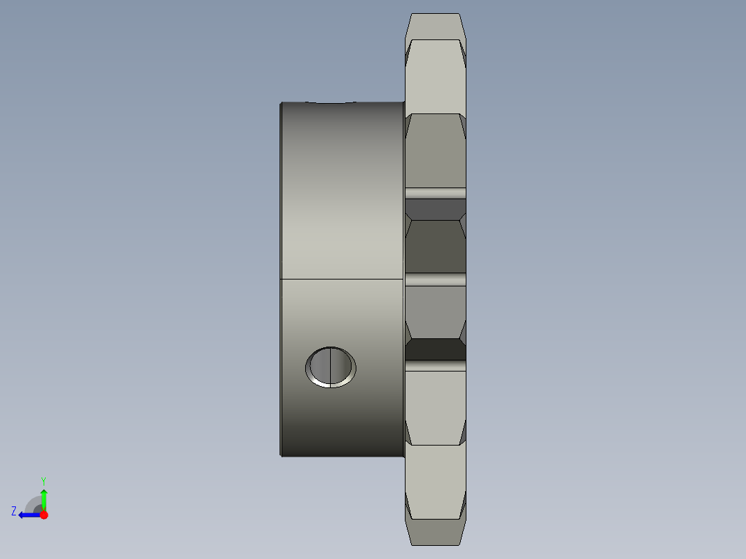 链轮SP40B14-N-15右视图