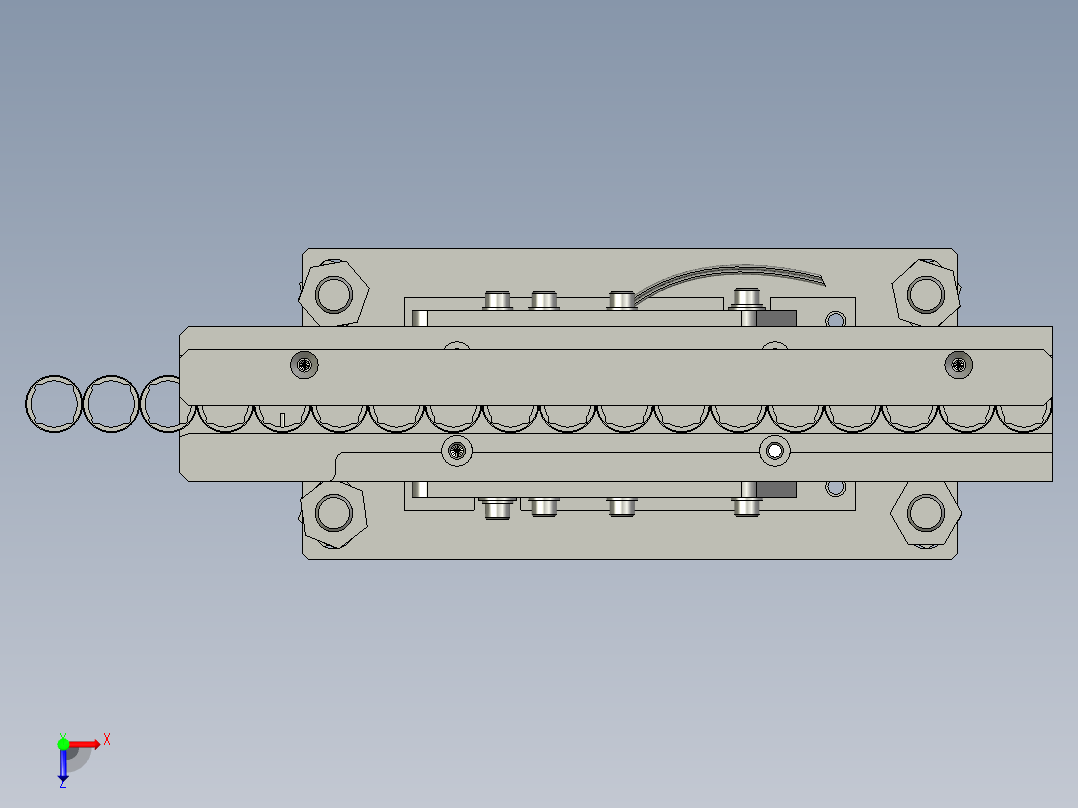 卡簧直振组件俯视图